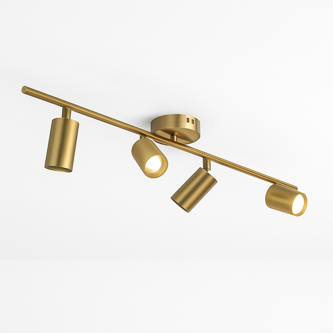 Adjustable Multi-Spot Ceiling Bar for Directional Interior Lighting