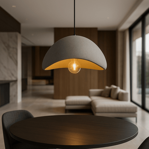 Sculpted Bouclé Pendant Ceiling Light