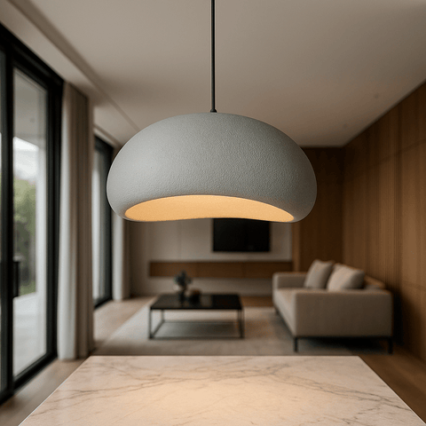 Sculpted Bouclé Pendant Ceiling Light