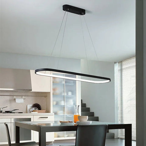 Linear LED Pendant Light for Dining Tables, Kitchen Islands, and Bars