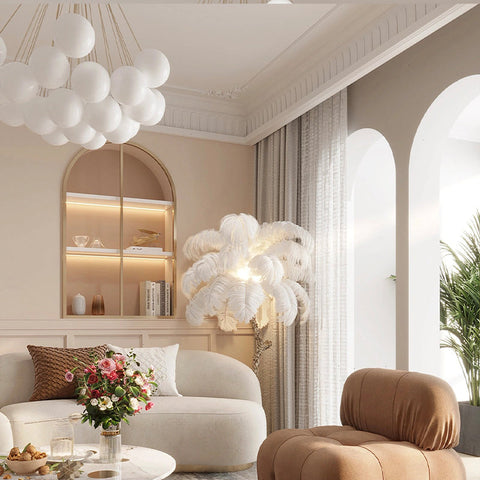 Glass Globe Chandelier for Living Room and Dining Room Lighting