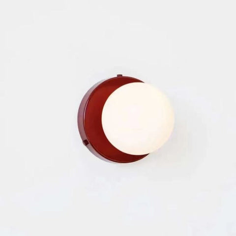 Modern Glass Globe Wall Sconce for Bedrooms, Hallways, and Dining Areas