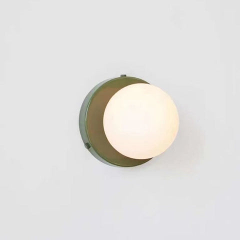 Modern Glass Globe Wall Sconce for Bedrooms, Hallways, and Dining Areas