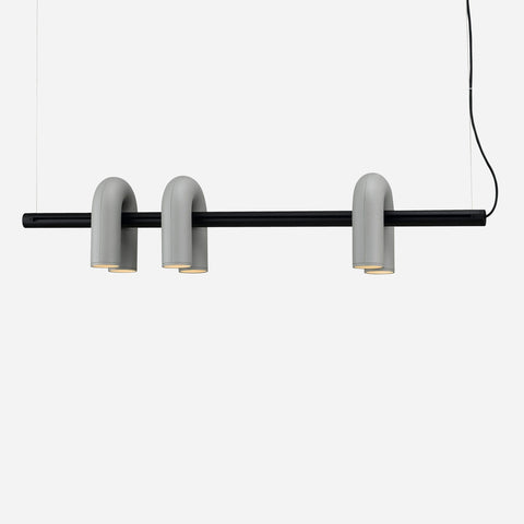 Cirkus Adjustable Chandelier with Rotating U-Shaped Heads