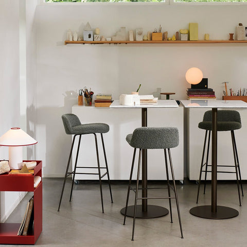 Fabric Shade Table Lamp with Minimalist Cylindrical Base for Indoor Spaces