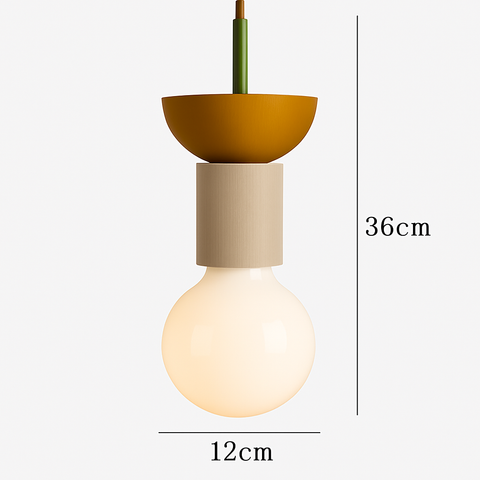 Geometric Wood Pendant Light for Kitchen and Dining Room Lighting