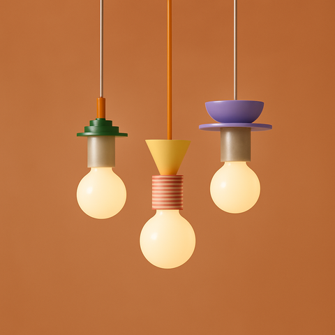 Geometric Wood Pendant Light for Kitchen and Dining Room Lighting
