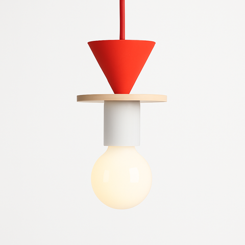 Geometric Wood Pendant Light for Kitchen and Dining Room Lighting