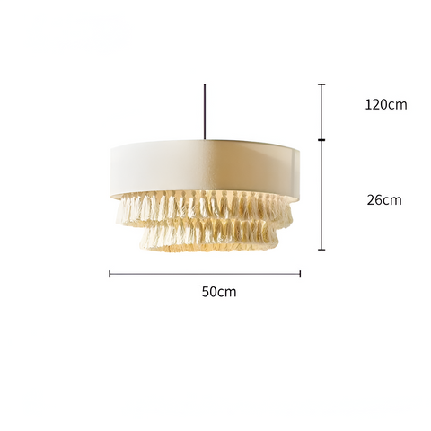 Chandelier with Hemp Rope Tassels