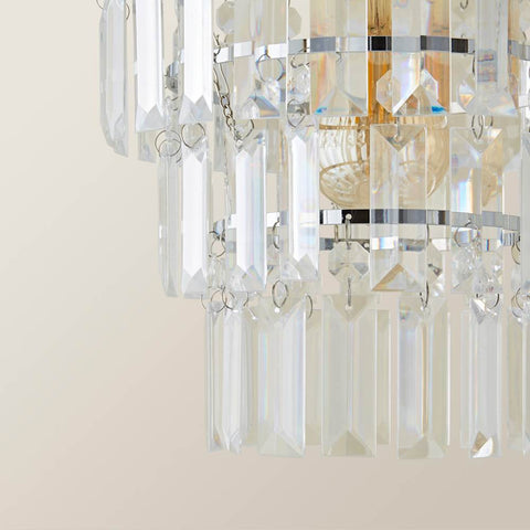 Traditional Crystal Tiered Pendant Light