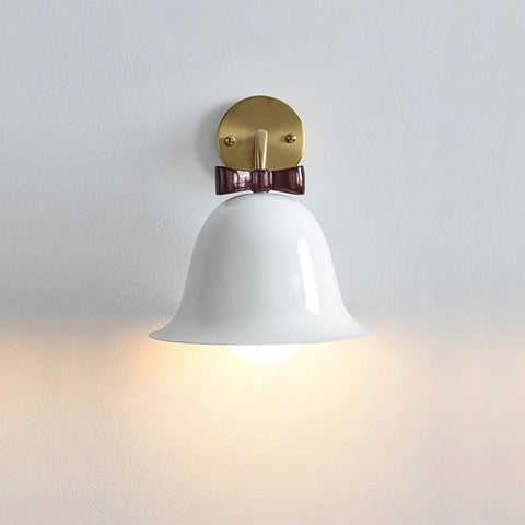 Bow-Shaped Mini Resin Wall Lamp for Bedroom or Hallway