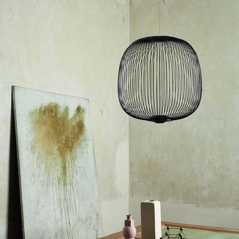 Airy Metal Cage Pendant Light for Modern Dining and Living Rooms