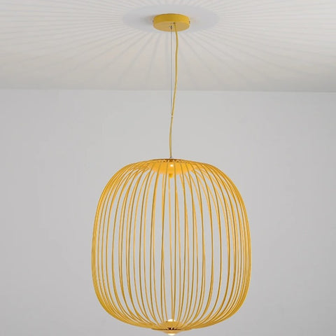 Airy Metal Cage Pendant Light for Modern Dining and Living Rooms