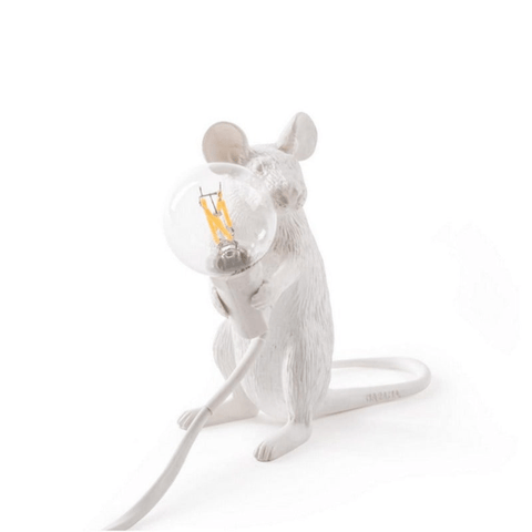 Decorative Mouse Table Lamp with Warm LED Light for Unique Home Decor