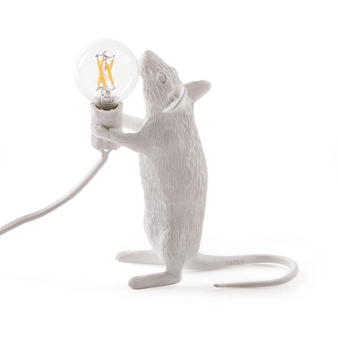 Decorative Mouse Table Lamp with Warm LED Light for Unique Home Decor