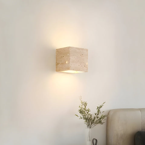 Travertine Stone LED Wall Light