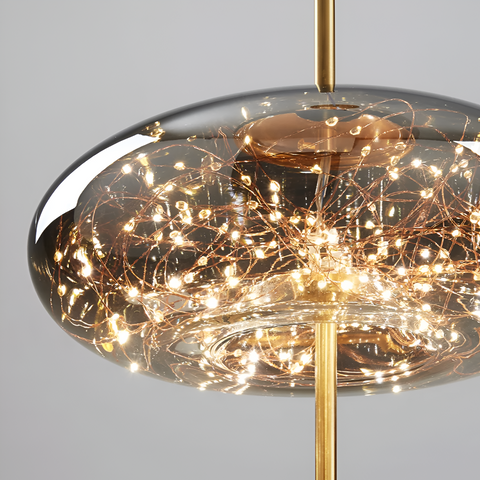 Pendant Light with Modern Glass Shade