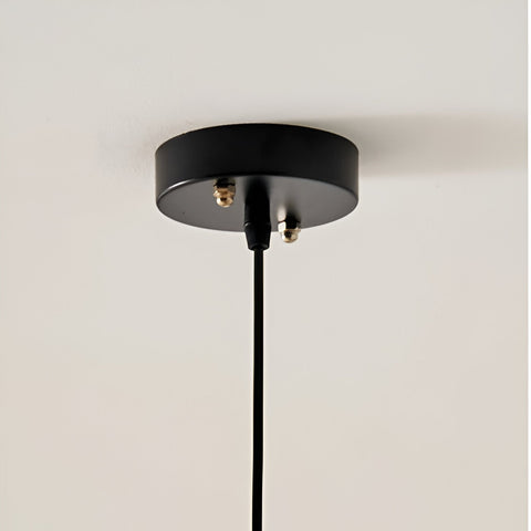 Pendant Light with Layered Linen and Floating Drum Shade