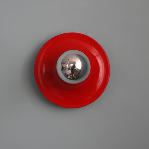 Wall Light with Bauhaus Curve and Exposed Bulb Design