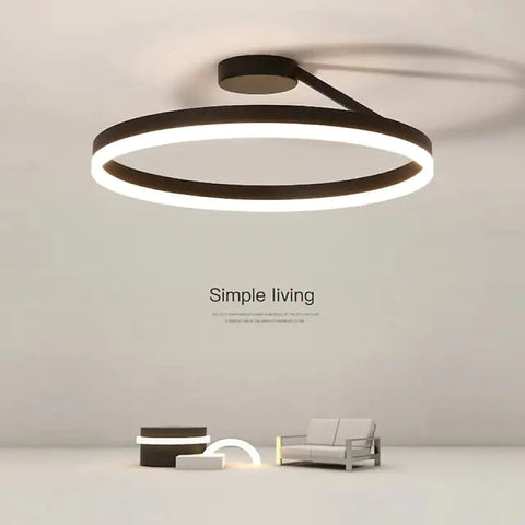 Round LED Flush Mount Ceiling Light for Bedroom and Hallway Lighting