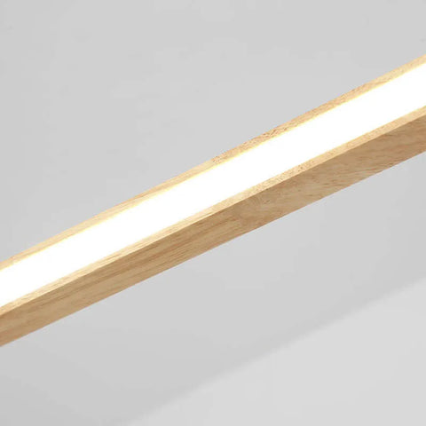 Oval Wood LED Pendant Light for Kitchen Islands and Dining Rooms