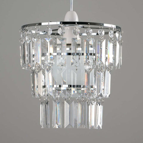 Traditional Crystal Tiered Pendant Light