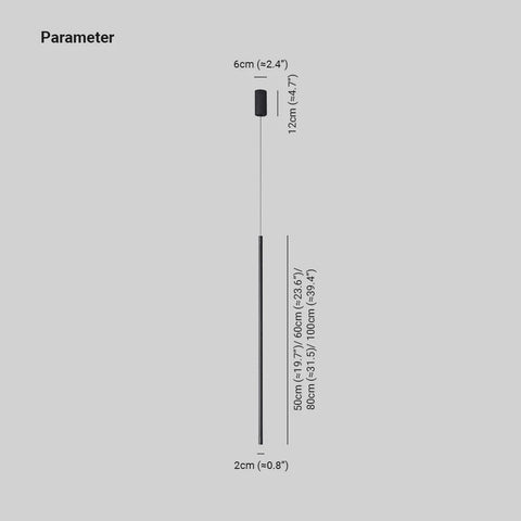 Modern Slim LED Pendant Light for Bedside and Kitchen Island Lighting