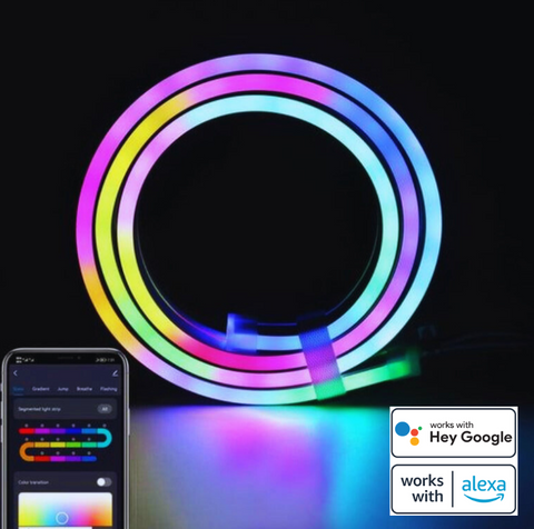 Flexible LED Strip Lights with Music Sync and App Control