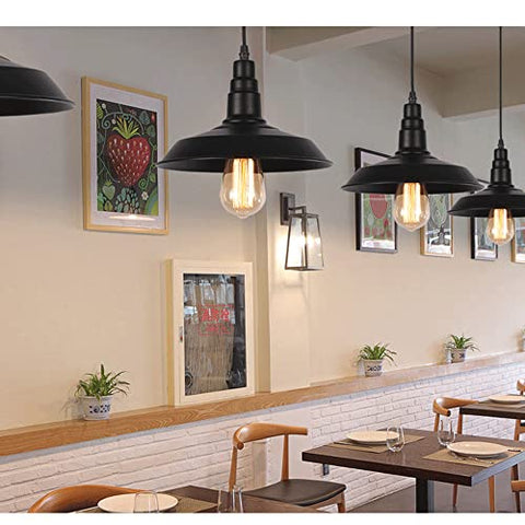 Industrial Iron Pendant Light for Dining Room and Restaurant Lighting