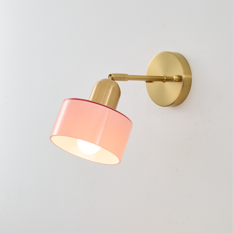 Bauhaus Glass Wall Sconce for Bedroom and Hallway Accent Illumination