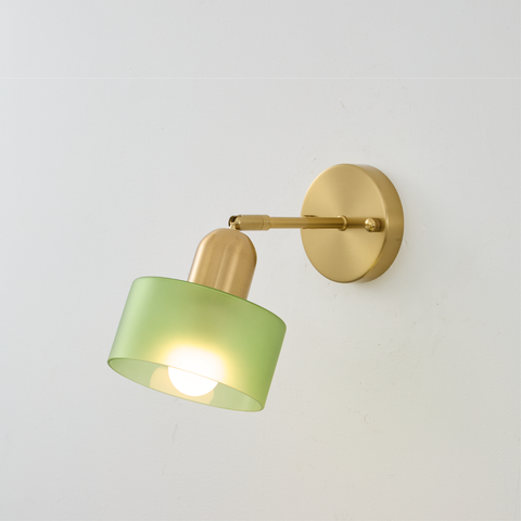 Bauhaus Glass Wall Sconce for Bedroom and Hallway Accent Illumination