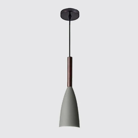 Nordic Wood and Aluminum Pendant Light for Kitchen Islands and Bedsides