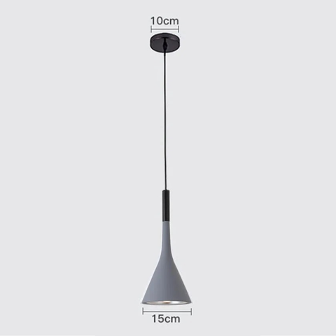 Nordic Wood and Aluminum Pendant Light for Kitchen Islands and Bedsides