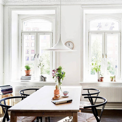 Sculptural Metal Pendant Light for Dining Room and Kitchen Lighting