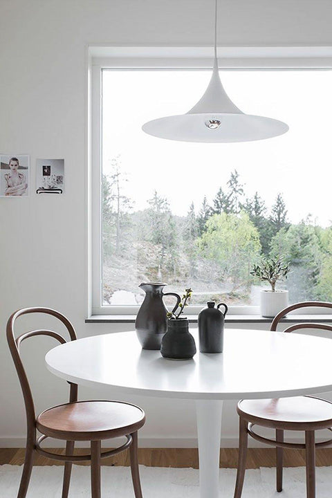 Sculptural Metal Pendant Light for Dining Room and Kitchen Lighting