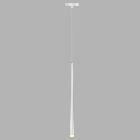 Slim Tapered LED Pendant Light with Metal Body and Minimalist Modern Design