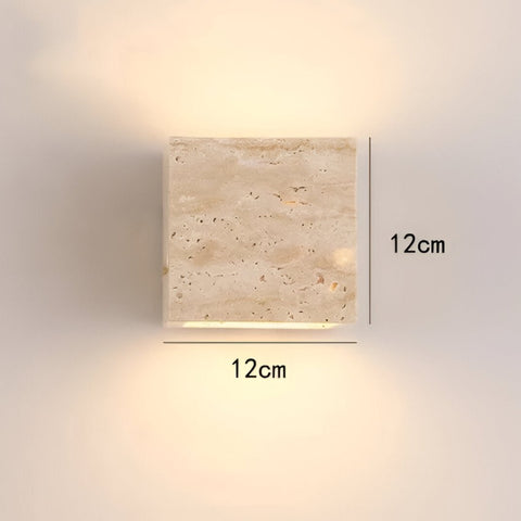 Travertine Stone LED Wall Light