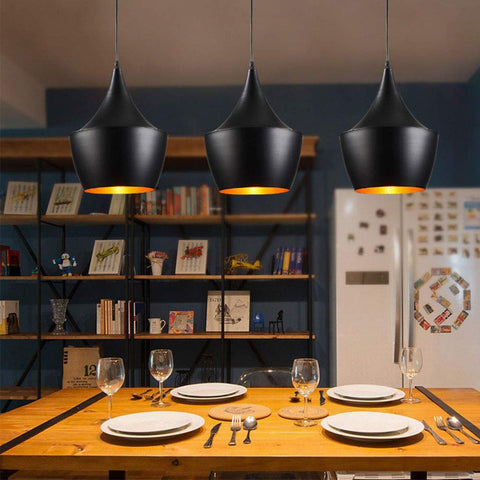 Retro Metal Pendant Light for Kitchen, Dining, and Restaurant Lighting