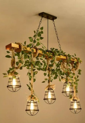 Rustic Wood Beam Pendant Light for Kitchen Island and Dining Room