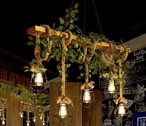 Rustic Wood Beam Pendant Light for Kitchen Island and Dining Room