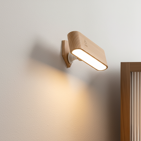 Rechargeable Magnetic Wall Light with 360° Rotation and Touch Dimming