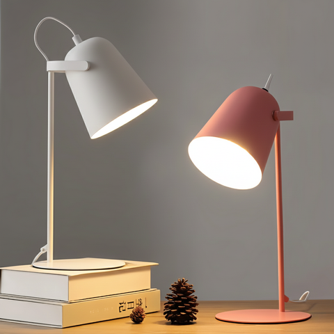 Scandinavian Adjustable Iron Desk Lamp for Reading and Workspace Lighting