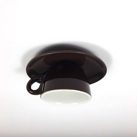 Ceramic Cup Flush Mount Ceiling Light for Bedrooms and Living Rooms
