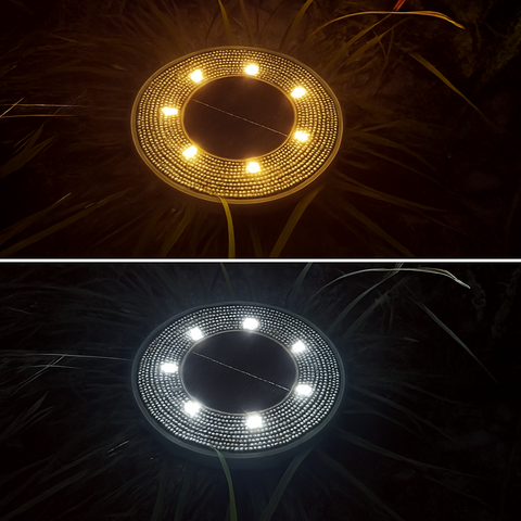 IP68 Solar LED Ground Lights for Garden Paths, Decks, and Walkways