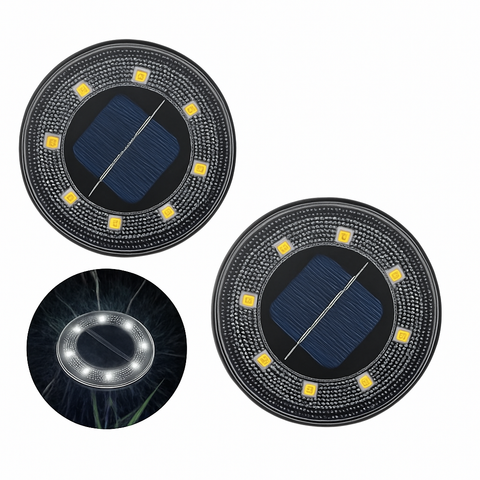 IP68 Solar LED Ground Lights for Garden Paths, Decks, and Walkways