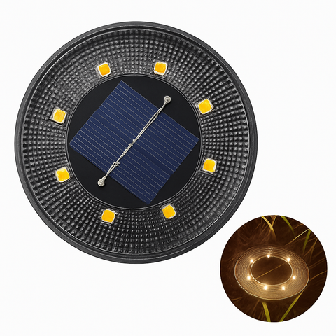 IP68 Solar LED Ground Lights for Garden Paths, Decks, and Walkways