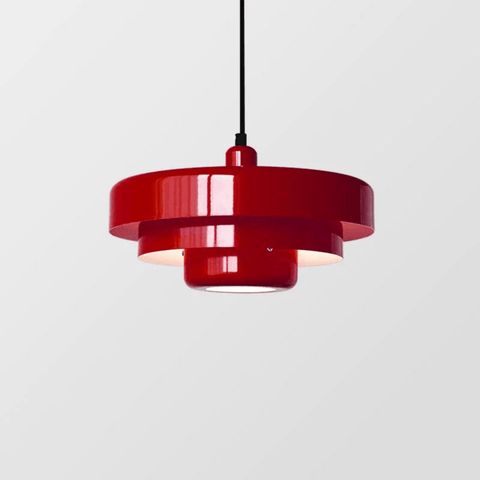 Layered Round Pendant Light with Retro Design for Indoor Lighting