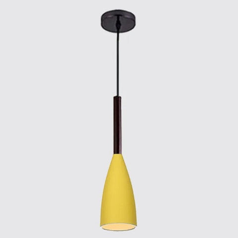 Nordic Wood and Aluminum Pendant Light for Kitchen Islands and Bedsides