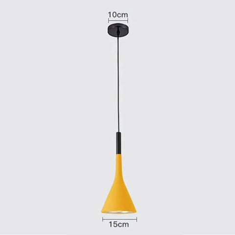 Nordic Wood and Aluminum Pendant Light for Kitchen Islands and Bedsides