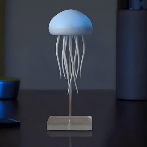 Jellyfish-Inspired LED Table Lamp with Warm Ambient Lighting for Bedroom and Living Room Decor